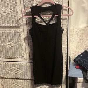 Charlotte Russe Black Backless Dress